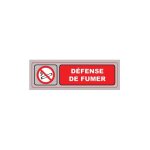 Plaque signa pvc 170x50 mm defense de fumer (s. 35)