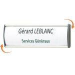 Plaque signal�tique alu - sign 60 x 100 mm