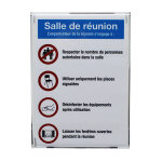 Plaque signaltique cristalsign  slim 105 x 148 mm extraplate