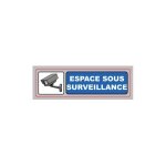 Plaque signalisation pvc imprime - espace sous surveillance