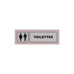 Plaque signalisation pvc imprime - toilettes