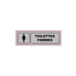 Plaque signalisation pvc imprime - toilettes femmes