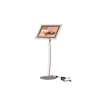 Porte - affiche a3 led sur pied gris alu