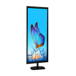 Porte - affiches cadro - clic� 160 x 60 cm sur pied h 180 cm noir