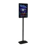 Porte - affiches / porte - messages cadro - clic a1 sur pied h 180 cm noir