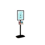 Porte - affiches / porte - messages cadro - clic a2 + 1 tagre sur pied h 133 cm noir
