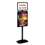 Porte - affiche cadro - clic a2 + a3 sur pied 158 cm noir