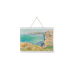 Porte - affiche magntique profils en bois blanc - 30 cm