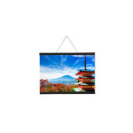 Porte - affiche magntique profils en bois noir - 30 cm