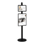 Porte - affiches noir - 1 cadre cadroclic a2 + 1 cadre a3