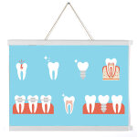 Porte affiche / poster - magn�tique - bois blanc 60cm