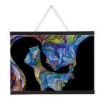 Porte affiche / poster - magn�tique - bois noir 60cm