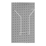 Porte - brochures a4 chrom� pour fond perfor� et totem - expo�