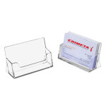 Porte - carte visite comptoir 1 case 90mm largeur