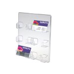 Porte - carte visite mural 6 x cases largeur