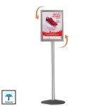 Porte - message clic - clac etanche a3 1 face pied 133 cm