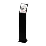 Porte - message / visuel a4 design sur pied noir