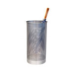 Porte - parapluie d�co gm m�tal gris h. 60 x l. 27 cm