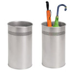 Porte - parapluies mtal eco gris h. 46 x l. 26 cm