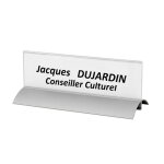 Porte - visuel alusign double - faces paysage 6 x 21 cm
