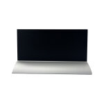 Porte visuel / menu ardoise 1 / 3 de a4 paysage socle alu double - face