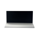 Porte visuel / menu ardoise 1 / 3 de a4 paysage socle alu double - face