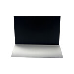 Porte visuel / menu ardoise a6 paysage socle alu double face