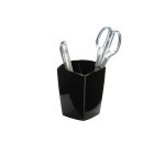 Pot a crayons plastique noir