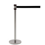 Poteau chrom de guidage  enrouleur 2 mtres sangle noire