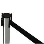 Poteau guidage chrome + sangle 290 cm noir budget