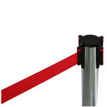 Poteau guidage chrome + sangle 290 cm rouge budget