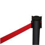 Poteau guidage noir + sangle 290 cm rouge budget