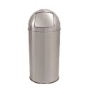Poubelle trappe push capacit� 50 l + seau int�rieur