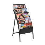 Présentoir black - line® 5 cases noir Présentoir black - line® 5 cases noir