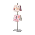 Pr�sentoir deko double - face 4 �tag�res plexi