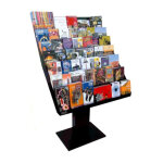 Pr�sentoir d�pliants tourisme black - line / pied