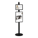 Porte - affiches noir - 1 cadre cadroclic a2 + 1 cadre a3