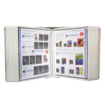 Pupitre infoflex mural 24 pochettes grises