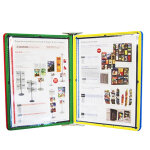 Pupitre infoflex mural 4 pochettes assorties