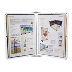 Pupitre infoflex mural 4 pochettes blanches