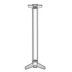 Pupitre mural vide pour 4 infoflex a4