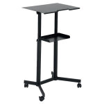 Pupitre / poste de travail - mobile noir mtal