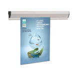 Rail affichage grip'doc 31 cm gris clair