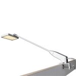 Spot led sur perche gris + fixation etau carre