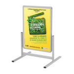 Stop - trottoir vertical cadro - clic a0 / 120 x 80 cm