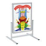 Stop - trottoir vertical cadro - clic a1 / 80 x 60 cm