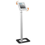 Support i - pad - samsung - tablettes sol / blanc h. 114 cm