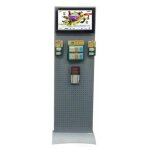 Totem plat 165 cm largeur 50 cm + 1 cran noir 19 pouces
