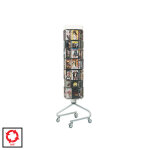 Tourniquet dvd - cd pied metal + roulettes