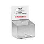 Urne transparente 25 x 29 x 22 cm avec porte - affiche